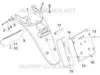 Rear cover - Splash guard