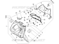Front glove-box - Knee-guard panel