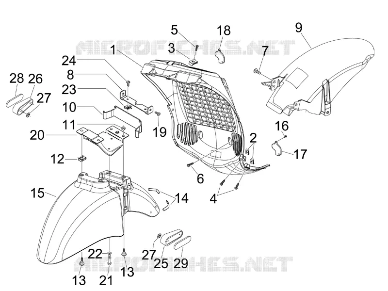 Wheel huosing - Mudguard