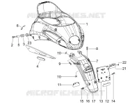 Rear cover - Splash guard