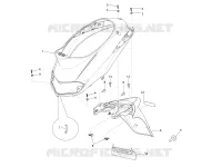 Rear cover - Splash guard