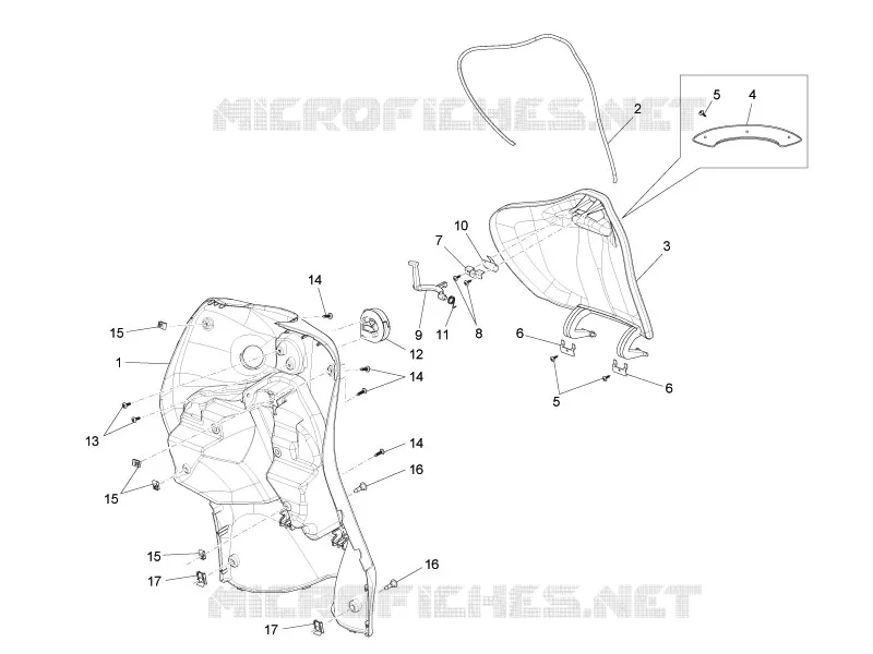 Front glove-box - Knee-guard panel