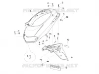 Rear cover - Splash guard