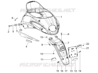 Rear cover - Splash guard
