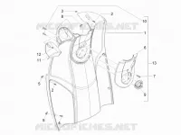 Front glove-box - Knee-guard panel