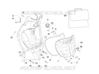 Front glove-box - Knee-guard panel