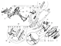 Central cover - Footrests