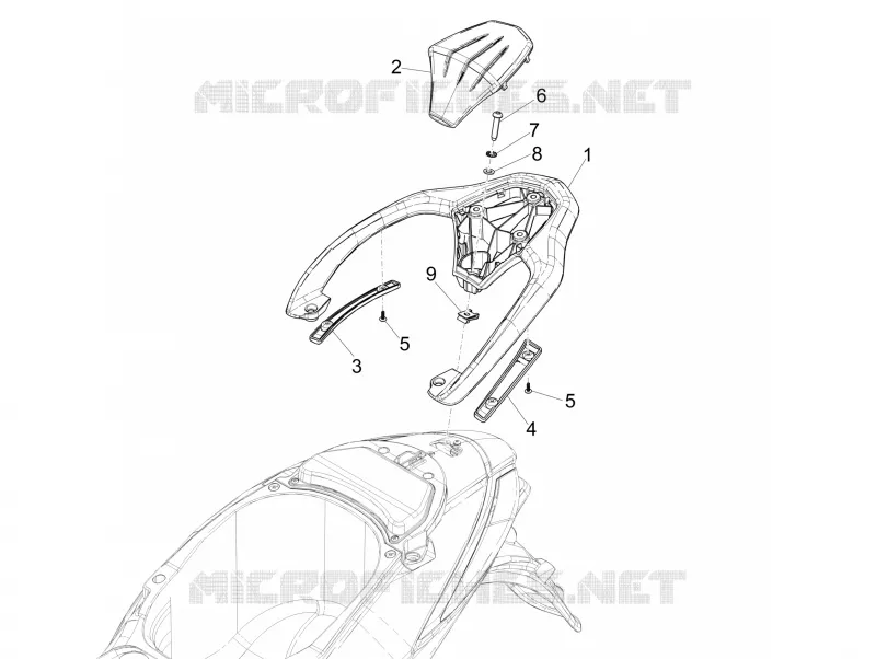 Rear luggage rack