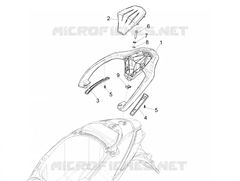 Rear luggage rack