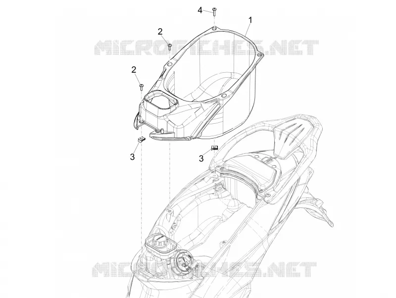 Helmet huosing - Undersaddle