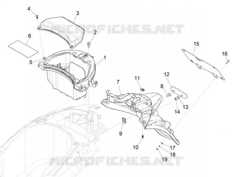 Rear cover - Splash guard