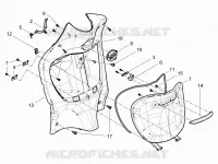 Front glove-box - Knee-guard panel