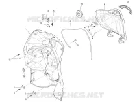 Front glove-box - Knee-guard panel