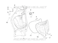Front glove-box - Knee-guard panel