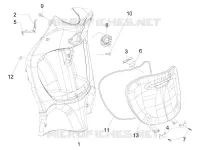 Front glove-box - Knee-guard panel