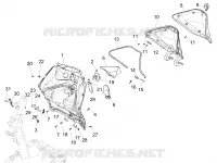 Front glove-box - Knee-guard panel