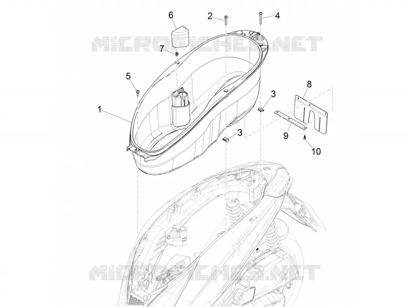 Helmet huosing - Undersaddle