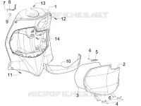 Front glove-box - Knee-guard panel