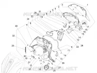 Front glove-box - Knee-guard panel