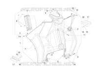 Front glove-box - Knee-guard panel