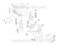 Rear cover - Splash guard