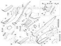 Central cover - Footrests