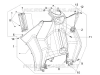 Front glove-box - Knee-guard panel