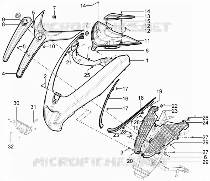 Front shield