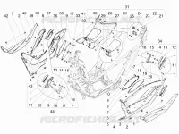 Central cover - Footrests