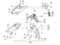 Rear cover - Splash guard