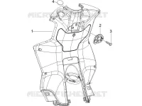 Front glove-box - Knee-guard panel