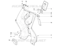 Front glove-box - Knee-guard panel