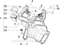 Front glove-box - Knee-guard panel