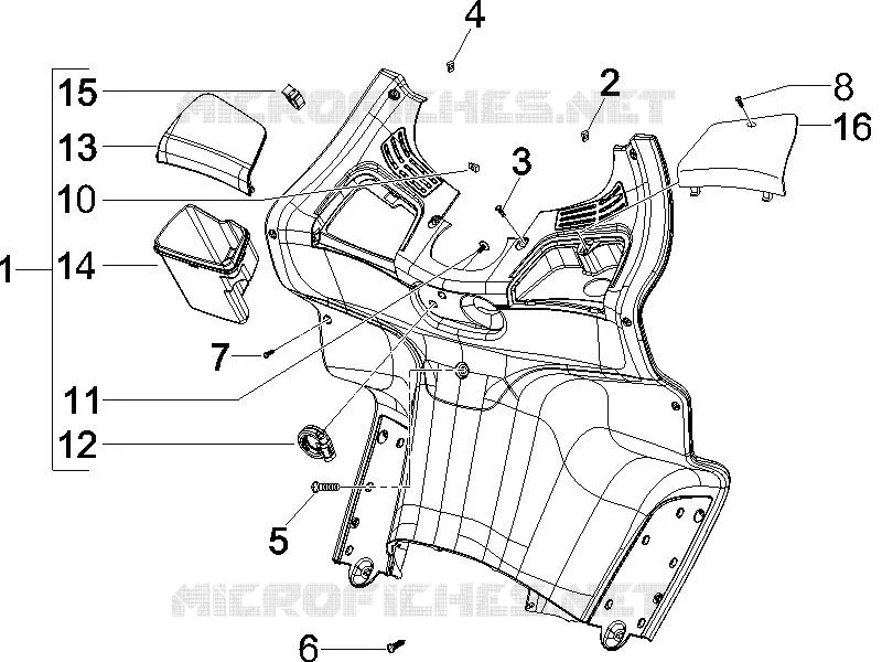 Front glove-box - Knee-guard panel