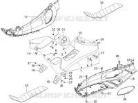 Central cover - Footrests