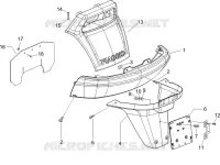 Rear cover - Splash guard