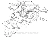 Front glove-box - Knee-guard panel
