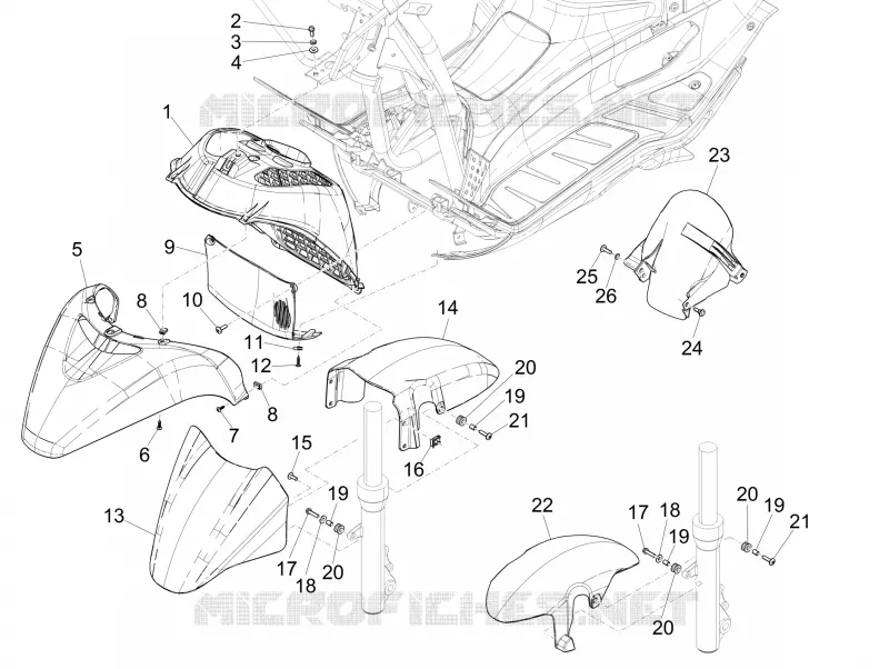 Wheel huosing - Mudguard