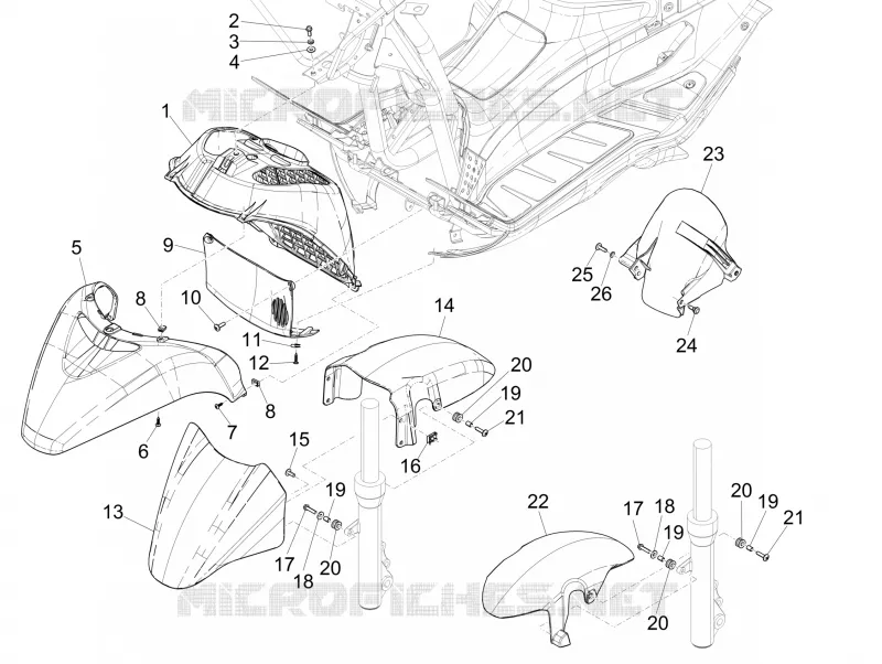 Wheel huosing - Mudguard