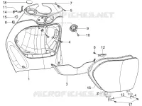 Front glove-box - Knee-guard panel