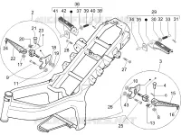 Central cover - Footrests