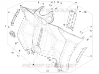 Front glove-box - Knee-guard panel
