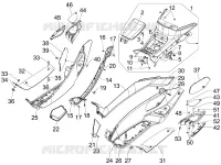 Central cover - Footrests