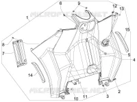Front glove-box - Knee-guard panel