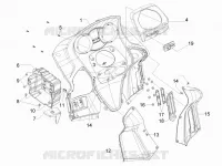 Front glove-box - Knee-guard panel