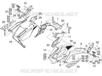 Central cover - Footrests