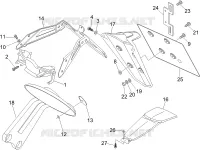 Rear cover - Splash guard