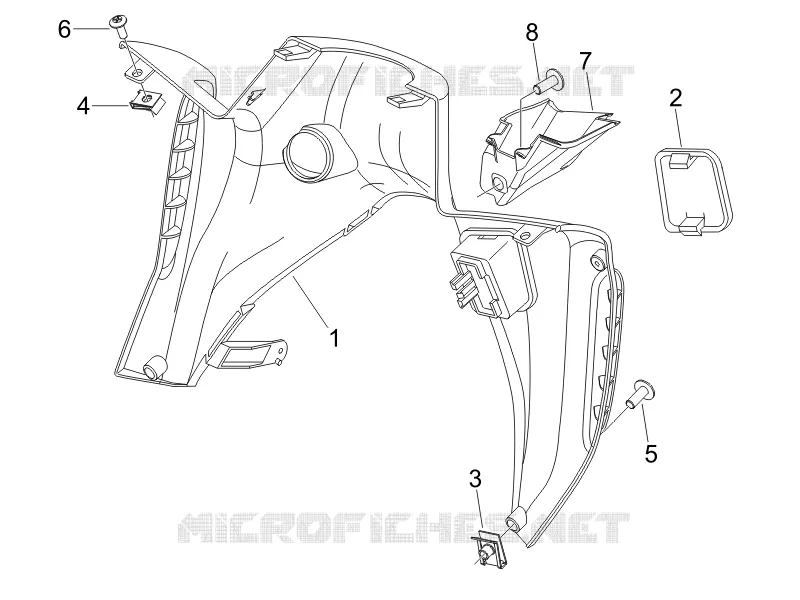 Front glove-box - Knee-guard panel