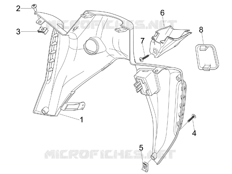 Front glove-box - Knee-guard panel