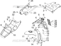 Rear cover - Splash guard